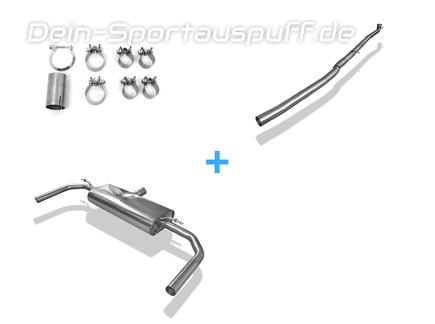 FOX Edelstahl Duplex Racing-Komplettanlage ab Kat. Mercedes CLA 220 4MATIC C117/X117 für AMG Heckschürze