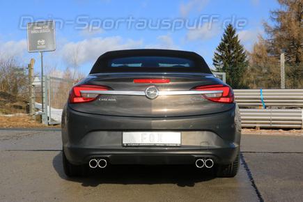 FOX Edelstahl Duplex Racing-Komplettanlage ab Kat. Opel Cascada Benzin je 2x76mm rund eingerollt
