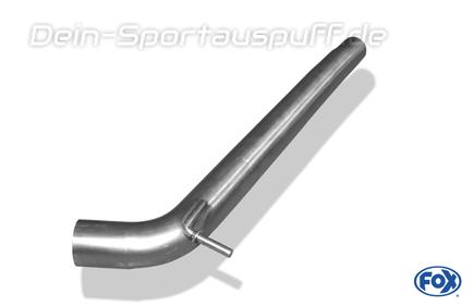 FOX Edelstahl Vorschalldämpfer-Ersatzrohr Ø63,5mm VW Polo 6R GT u. GTI