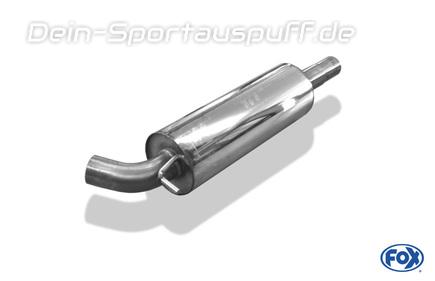 FOX Edelstahl Vorschalldämpfer Ø63,5mm VW Polo 6R GT u. GTI