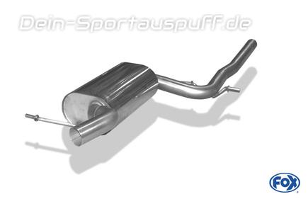 FOX Edelstahl Vorschalldämpfer VW Jetta 4 (Typ 162) für duplex Endschalldämpfer