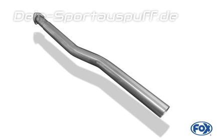 Fox Edelstahl Vorschalldämpfer-Ersatzrohr Audi 80/90 (81/85) Limousine/Coupe Modelle ohne Kat