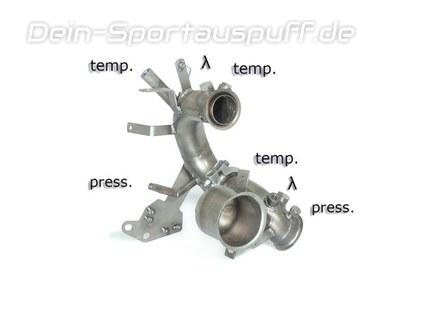 Ragazzon Edelstahl Downpipe mit Partikelfilter-Ersatzrohr Audi A3 8V 1.6TDI 2.0TDI