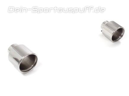 Ragazzon Edelstahl Duplex Endrohrsatz Alfa Romeo Stelvio 2.0l Turbo je 129 rund eingerollt gerade