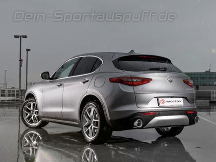 Ragazzon Edelstahl Duplex Sportauspuff Alfa Romeo Stelvio 2.0l Turbo wahlweise mit Endrohrsatz