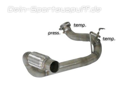 Ragazzon Edelstahl Partikelfilter-Ersatzrohr Jeep Wrangler JK 2.8l CRD