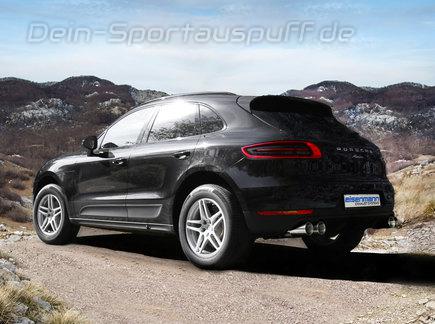 Eisenmann Edelstahl Duplex Sportauspuff RACE-Version Porsche Macan 2.0l je 2x100mm rund eingerollt gerade