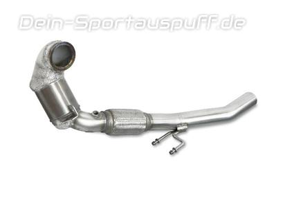 HJS Edelstahl Ø70mm Downpipe mit Kat Audi A1 1.8 TFSI