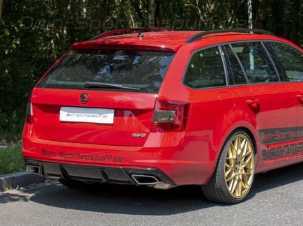 Eisenmann Edelstahl Duplex Sportauspuff Skoda Octavia RS Typ 5E 2.0l TSI