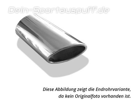 FOX Edelstahl Sportauspuffanlage ab Kat. VW Tiguan 2 Typ AD1 Diesel 4Motion 160x90mm oval eingerollt seitlich abgeschrägt