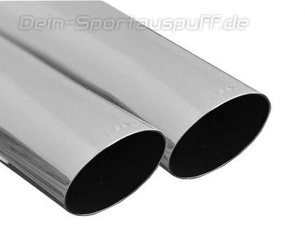 Eisenmann Edelstahl Sportauspuff-Komplettanlage ab Kat Seat Leon 5F FR Schrägheck 1.8l TSI 2x76mm rund scharf abgeschrägt