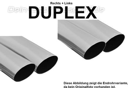 Eisenmann Edelstahl Duplex Sportauspuff RACE-Version Seat Leon 5F Cupra ST 2.0l TSI je 2x76mm rund scharf abgeschrägt