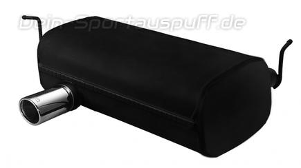 Ulter Sportauspuff BMW 3er E46 Compact 316ti 1.8l 90mm rund eingerollt abgeschrägt mit Absorber