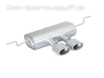 Ragazzon Edelstahl Mittig Sportauspuff Mercedes A-Klasse W176 A180 A200 A180CDI 2x115x70mm oval eingerollt