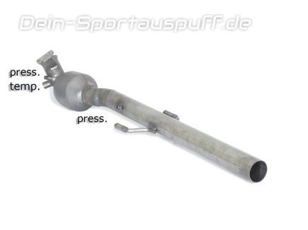 Ragazzon Edelstahl Downpipe mit Sport-Kat anstelle Partikelfilter Mercedes Vito Viano W639 2.2l CDI 120kW