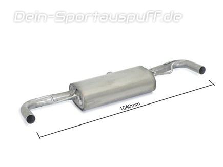 Ragazzon Edelstahl Duplex Sportauspuff Mercedes GLA Typ X156 für Serienendrohre