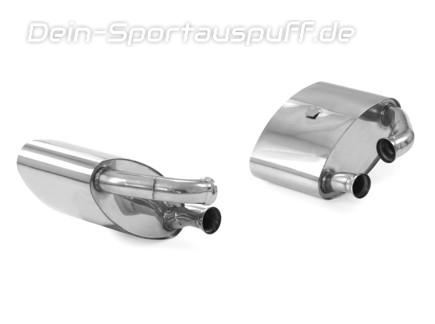 GSC German Special Customs Edelstahl Duplex Sportauspuff Porsche 911 993 (Bj 1993-1998) für originalen Endrohrausgang