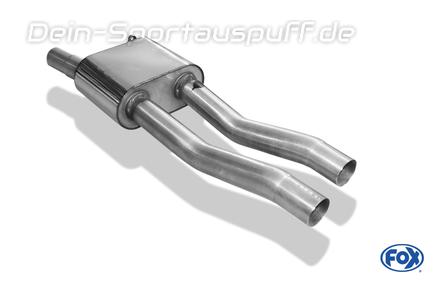 FOX Edelstahl Vorschalldämpfer Audi A8 D2 Typ 4D bis Bj. 11/98