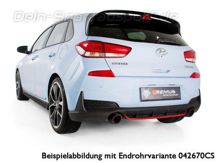 Remus Edelstahl Ø76mm Sportauspuff-Komplettanlage mit Klappensteuerung Hyundai i30N Performance ab 2017 inkl. Endrohrsatz nach Wahl