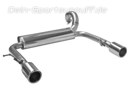Bastuck Edelstahl Duplex Sportauspuff Suzuki Swift 5 Typ AZ 1.0l 1.2l je 90mm rund eingerollt gerade