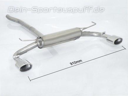 Ragazzon Edelstahl Duplex Sportauspuff Fiat 500X 1.6l E-Torq je 115x70mm oval eingerollt