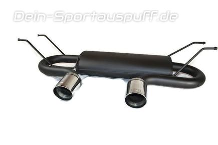 Ulter Sportauspuff mittig Mazda MX5 ND ab Bj. 2014 2x90mm rund eingerollt abgeschrägt