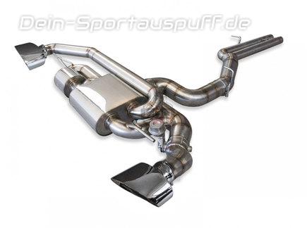 EGO-X Edelstahl Duplex Sportauspuff-Komplettanlage ab Kat mit Klappensteuerung Ø89mm Audi TT RS Typ 8S inkl. Endrohrsatz nach Wahl