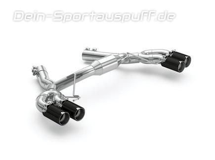 Eisenmann Edelstahl Duplex Sportauspuff RACE-Version BMW 5er F90 M5 Limousine je 2x90mm rund aus Carbon
