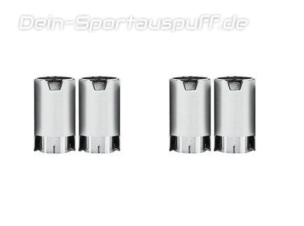 Eisenmann Edelstahl Duplex Sportauspuff RACE-Version BMW 5er F90 M5 Limousine je je 2x90mm rund eloxiert