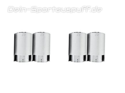 Eisenmann Edelstahl Duplex Racing-Komplettanlage ab Kat BMW 5er F90 M5 Limousine je 2x90mm rund abgeschrägt eloxiert