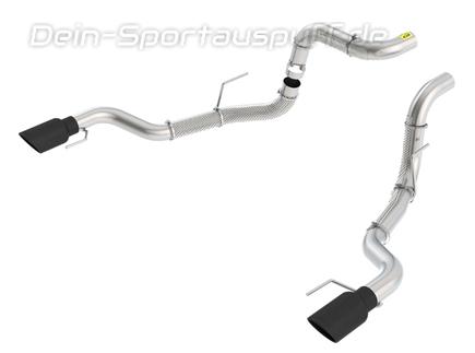 Borla Edelstahl Duplex Endrohr-System Ford F-150 Raptor ab 2016 je 114mm rund eingerollt abgeschrägt in schwarz