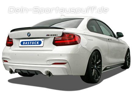 Bastuck Edelstahl Duplex Racing-Komplettanlage ab Kat BMW 2er F22 Coupe F23 Cabrio 3.0l Turbo je 90mm rund gerade