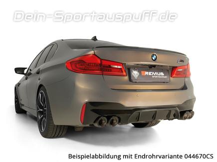 Remus Edelstahl Duplex Racing-Komplettanlage ab Kat BMW 5er F90 M5 Limousine inkl. Endrohrsatz nach Wahl