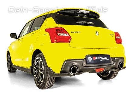 Remus Edelstahl Duplex Sportauspuff-Komplettanlage ab Kat Suzuki Swift Sport 5 Typ AZ 1.4l je 115mm rund Street Race