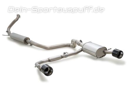 Remus Edelstahl Duplex Sportauspuff-Komplettanlage ab Kat Suzuki Swift Sport 5 Typ AZ 1.4l je 115mm rund Street Race Black