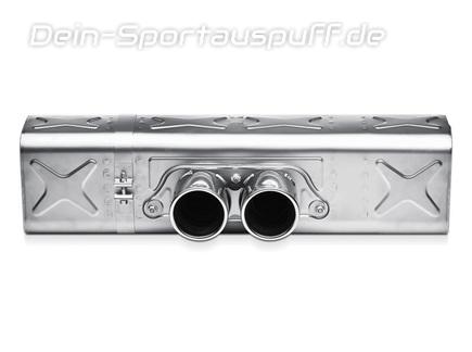Akrapovic Titan Mittig Sportauspuff Porsche 911 997 Bj.2004-2012 in GT3-Optik