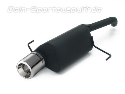 Ulter Sportauspuff Alfa Romeo 147 09/2000- 100mm rund eingerollt gerade mit Absorber