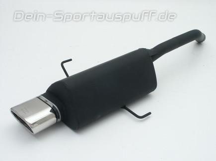 Ulter Sportauspuff Alfa Romeo 156 Lim., Sportwagon 10/97- 145x75mm flachoval eingerollt abgeschrägt mit Absorber
