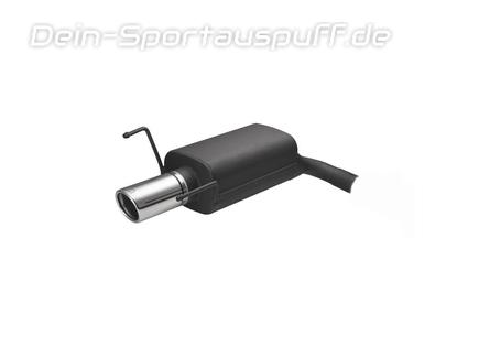 Ulter Sportauspuff Alfa Romeo 159 Lim., Sportwagon 2005- 90mm rund eingerollt abgeschrägt mit Absorber