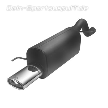 Ulter Sportauspuff Alfa Romeo MITO 2008- 95x65mm oval eingerollt gerade mit Absorber