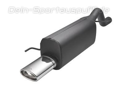 Ulter Sportauspuff Alfa Romeo MITO 2008- 120x80mm oval eingerollt abgeschrägt mit Absorber
