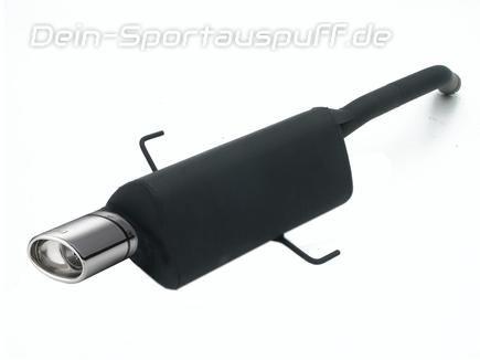 Ulter Sportauspuff Alfa Romeo 147 00-09 120x80mm oval eingerollt seitlich abgeschrägt mit Absorber