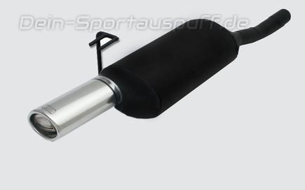 Ulter Sportauspuff Alfa Romeo 145 95x65mm oval eingerollt gerade mit Absorber
