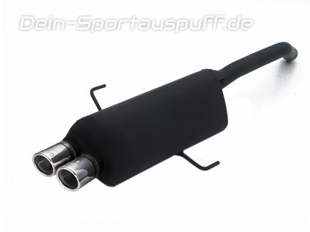 Ulter Sportauspuff Alfa Romeo GT 2004- 70mm rund eingerollt abgeschrägt mit Absorber