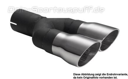 Ulter Sportauspuff Alfa Romeo MITO 2008- 60mm rund scharf abgeschrägt ohne Absorber