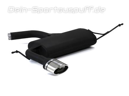 Ulter Sportauspuff Audi A3 8P SPORTBACK 2004- 120x80mm oval eingerollt seitlich abgeschrägt mit Absorber