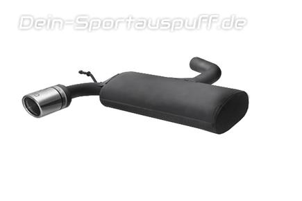 Ulter Sportauspuff Audi A3 8P SPORTBACK 2004- 70mm rund eingerollt abgeschrägt mit Absorber