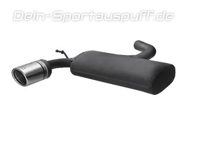 Ulter Sportauspuff Audi A3 8P SPORTBACK 2004- 90mm rund eingerollt abgeschrägt mit Absorber