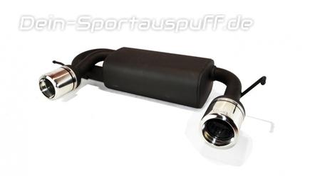Ulter Duplex Sportauspuff Audi TT QUATTRO 8N 99- 100mm rund eingerollt gerade ohne Absorber