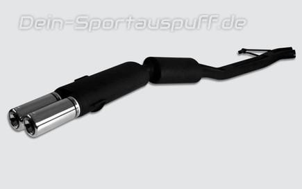 Ulter Sportauspuff BMW 5er E34 525i 24V Lim. 88-96 80mm rund eingerollt gerade mit Absorber
